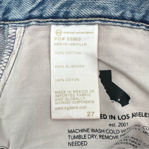 NEW AG Clove Relaxed Vintage Straight Jeans Moonwash Illusion Size 27 - Picture 12 of 12